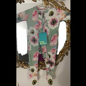 Jolie Footie Ruffled Zippered One Piece